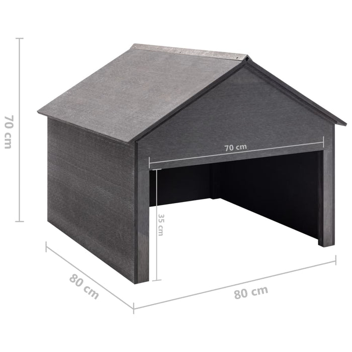 Газонокосилка гаражная серая 80x80x70 см ДПК