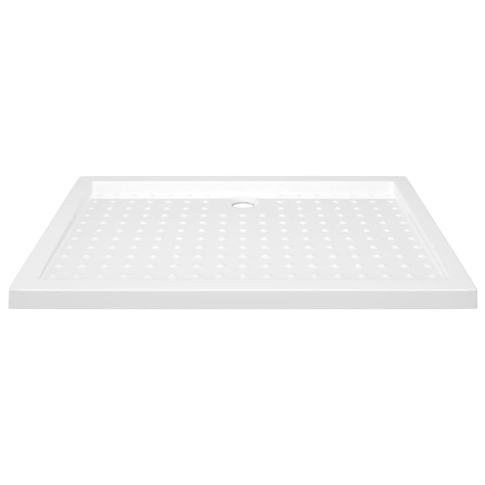 Shower Base Tray with Dots White 70x100x4 cm ABS