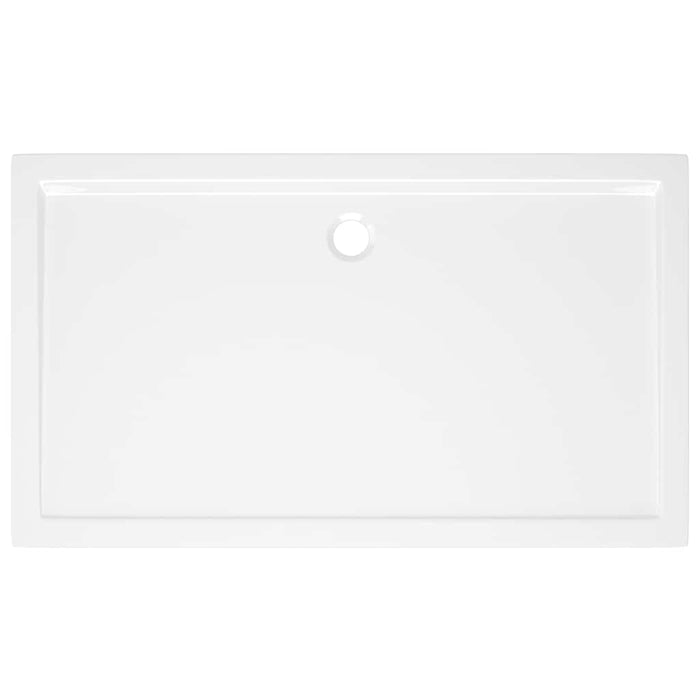 Rectangular ABS Shower Base Tray White 70x120 cm