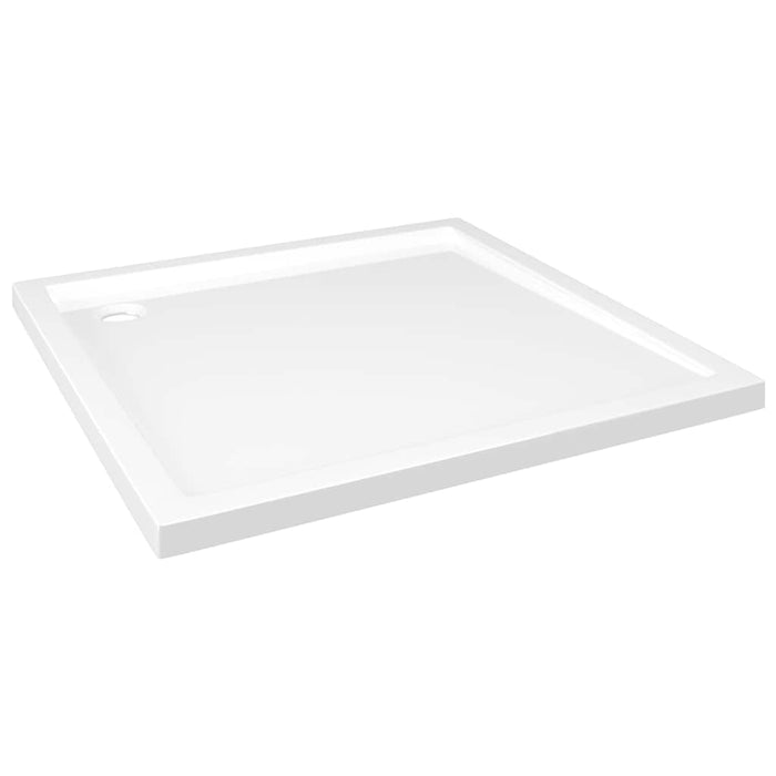 Square ABS Shower Base Tray White 80x80 cm