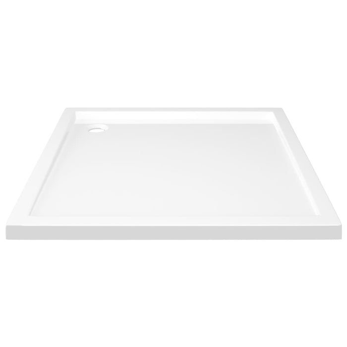 Square ABS Shower Base Tray White 80x80 cm