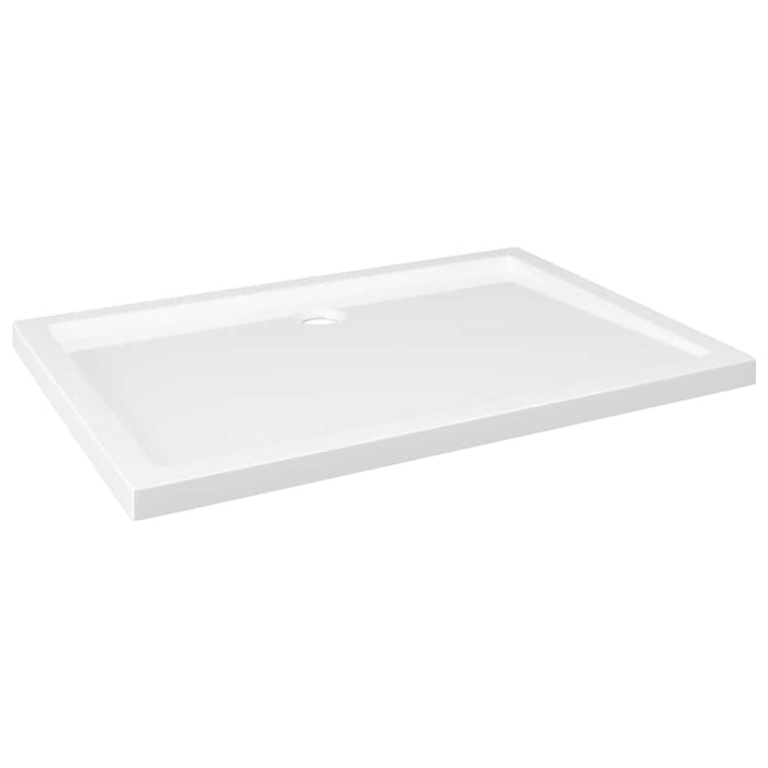 Rectangular ABS Shower Base Tray White 80x110 cm