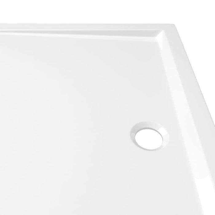 Rectangular ABS Shower Base Tray White 80x110 cm