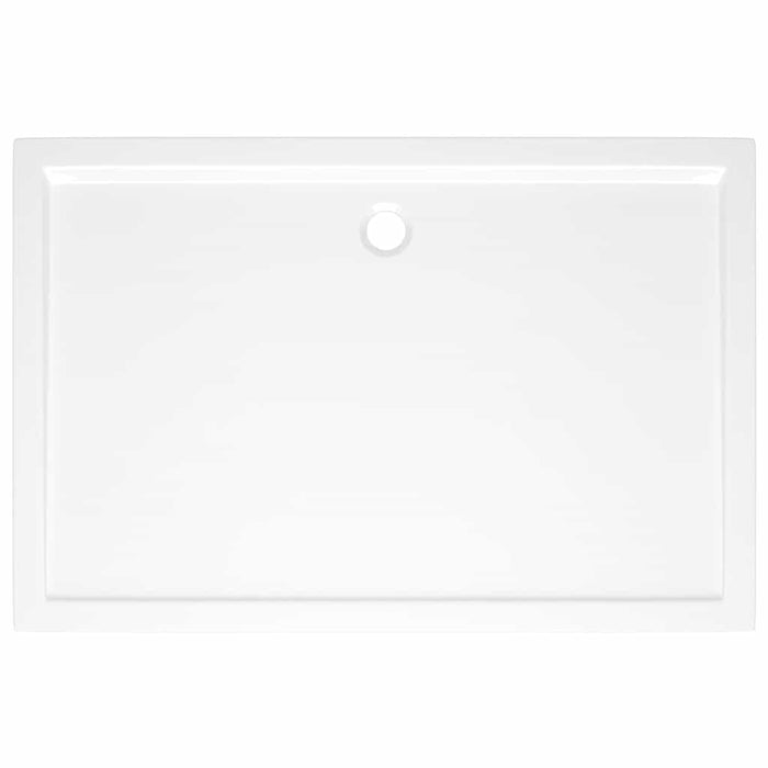 Rectangular ABS Shower Base Tray White 80x120 cm