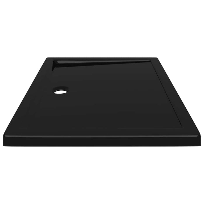 Rectangular ABS Shower Base Tray Black 70x90 cm