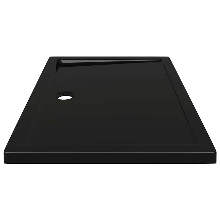 Rectangular ABS Shower Base Tray Black 70x100 cm