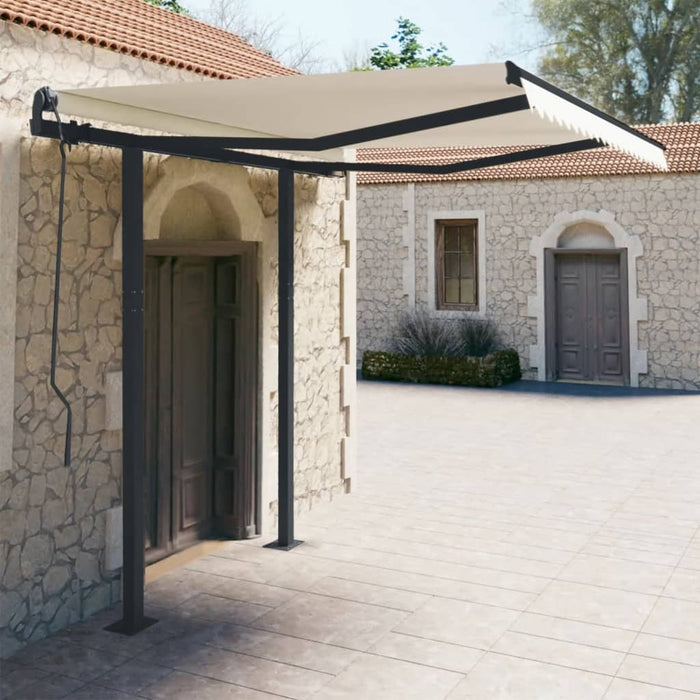 Awning Post Set Anthracite 300x245 cm Iron