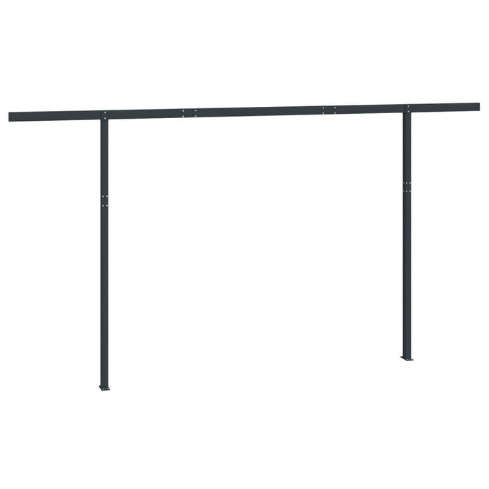 Awning Post Set Anthracite 450x245 cm Iron