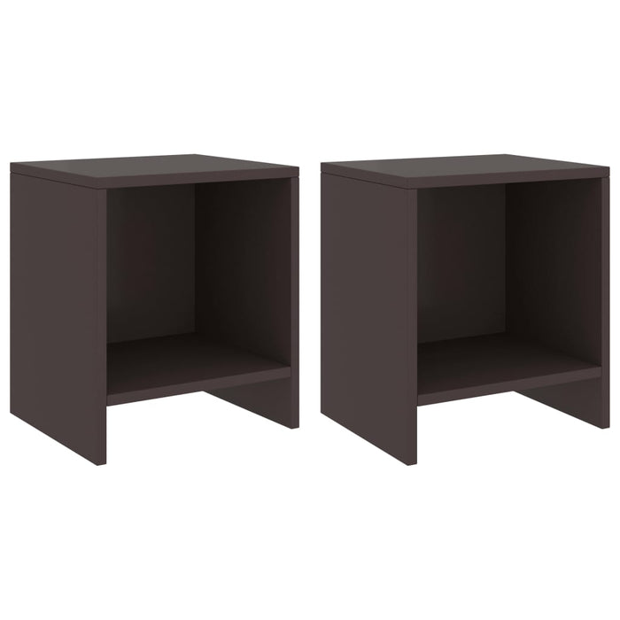 Bedside Cabinets 2 pcs Dark Brown 35x30x40 cm Solid Pinewood