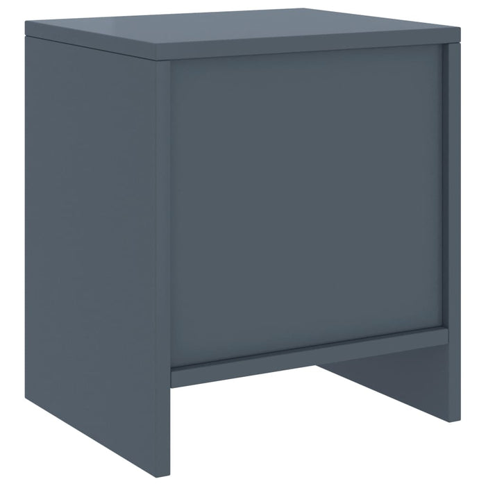 Bedside Cabinets 2 pcs Light Grey 35x30x40 cm Solid Pinewood