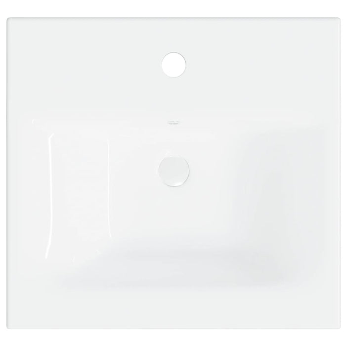 Built-in Basin with Faucet 42x39x18 cm Ceramic White