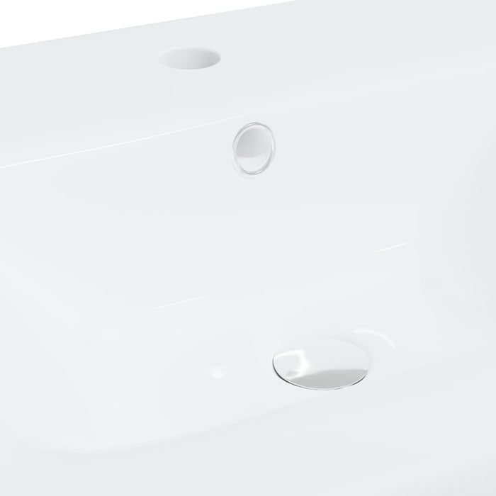 Built-in Basin with Faucet 42x39x18 cm Ceramic White