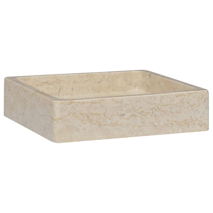 Sink Cream 40x40x10 cm Marble