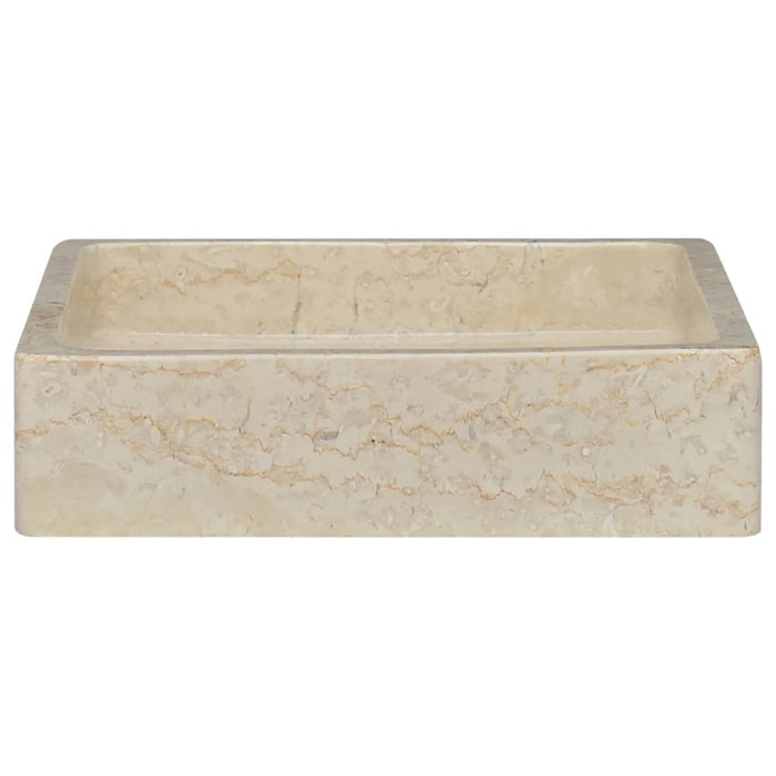 Sink Cream 40x40x10 cm Marble