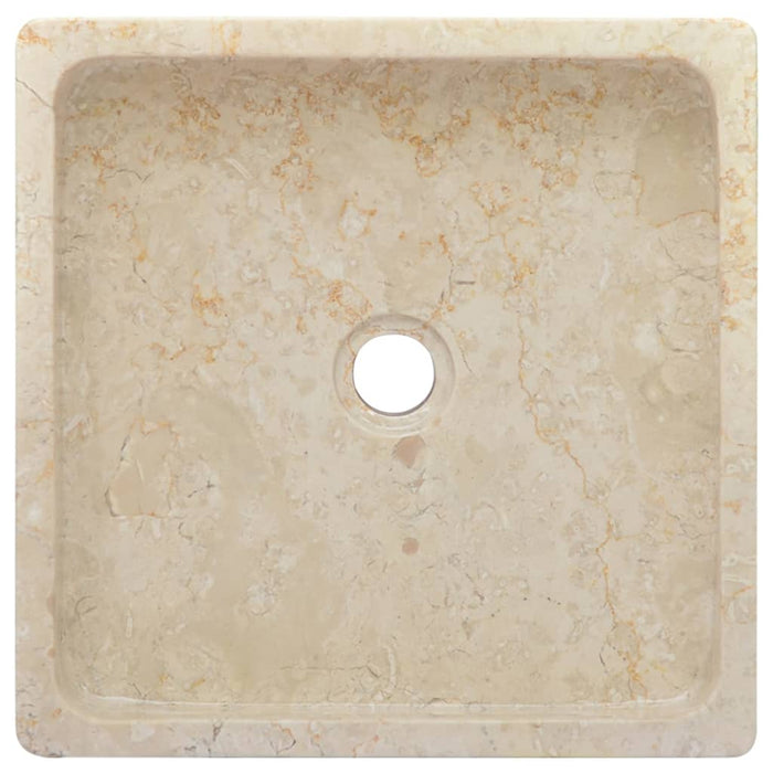 Sink Cream 40x40x10 cm Marble