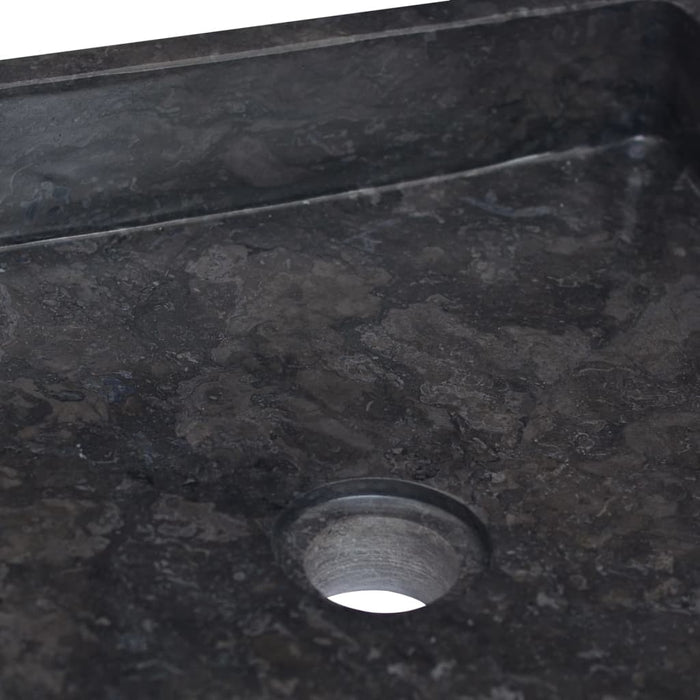 Sink Black 40x40x10 cm Marble