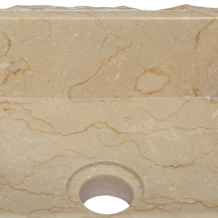 Sink Cream 30x30x13 cm Marble