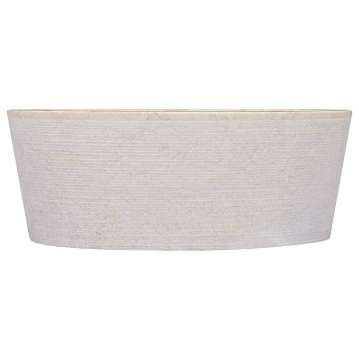 Sink Cream Ø40x15 cm Marble