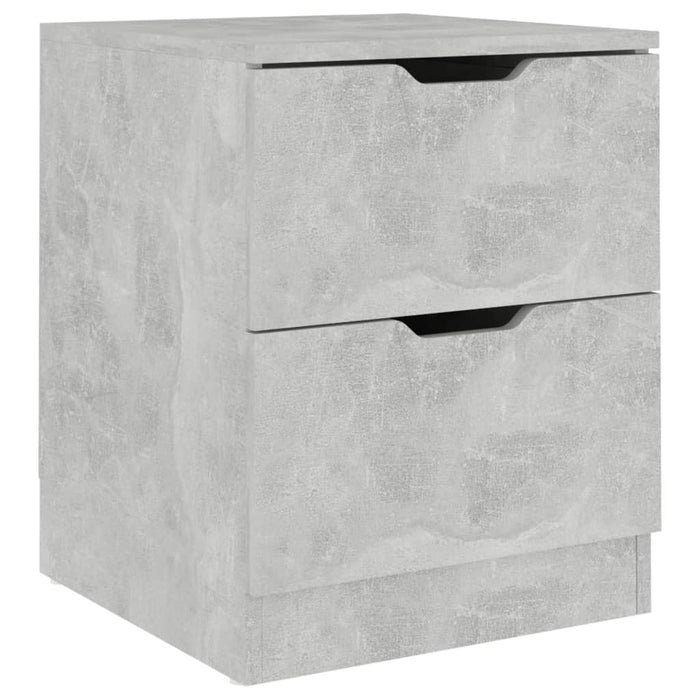 Bedside Cabinet Concrete Grey 40x40x50 cm Engineered Wood