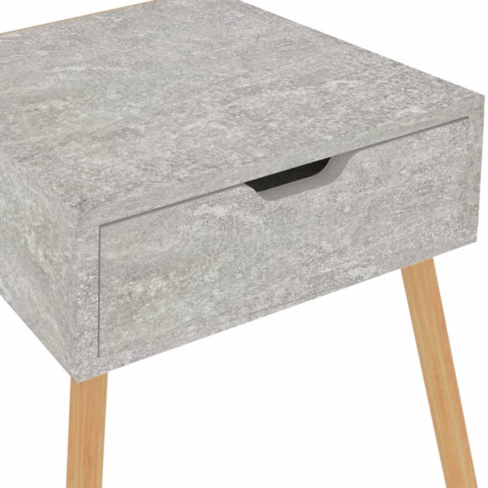 Bedside Cabinets 2 pcs Concrete Grey 40x40x56 cm Engineered Wood