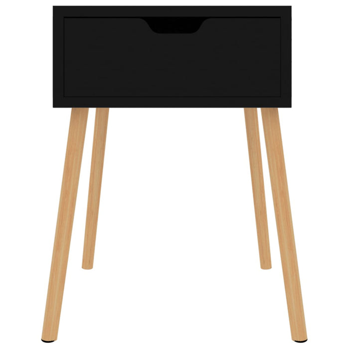 Bedside Cabinet High Gloss Black 40x40x56 cm Engineered Wood