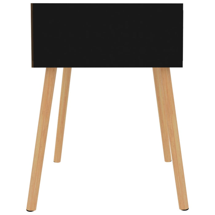 Bedside Cabinet High Gloss Black 40x40x56 cm Engineered Wood