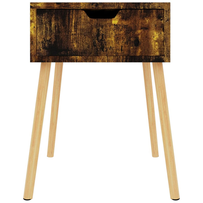 Bedside Cabinet Smoked Oak 40x40x56 cm Engineered Wood