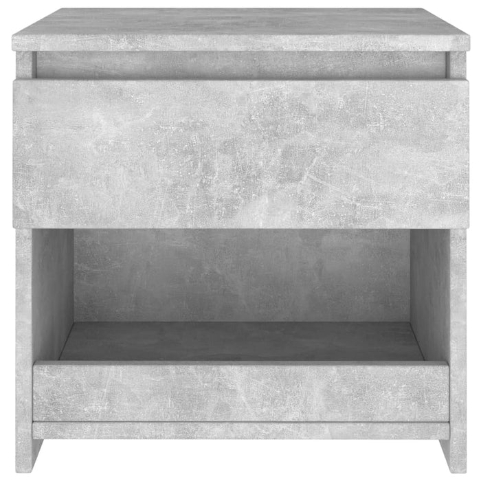 Bedside Cabinet Concrete Grey 40x30x39 cm Engineered Wood