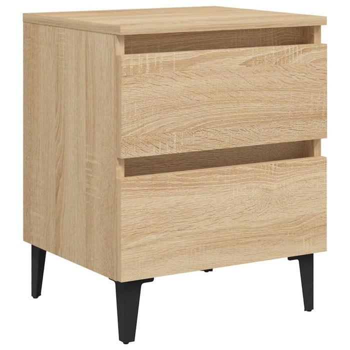 Bed Cabinets 2 pcs Sonoma Oak 40x35x50 cm Engineered Wood