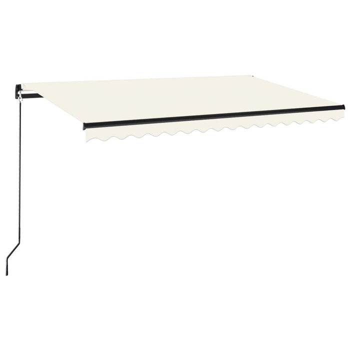 Manual Retractable Awning 450x350 cm Cream