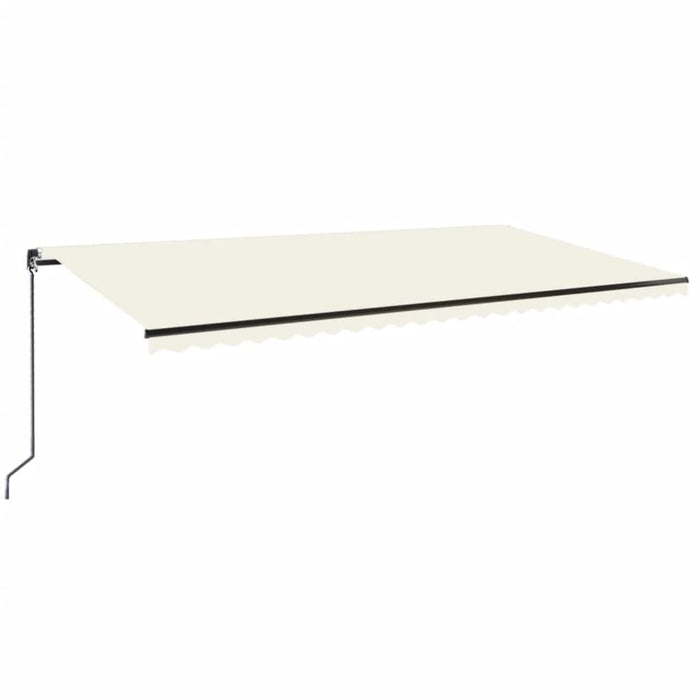 Manual Retractable Awning 600x350 cm Cream