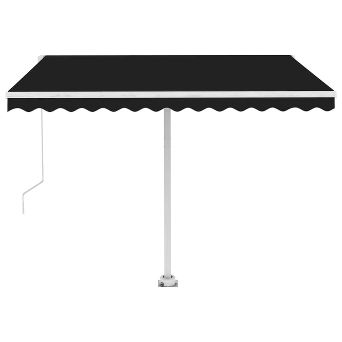 Freestanding Manual Retractable Awning 300x250 cm Anthracite