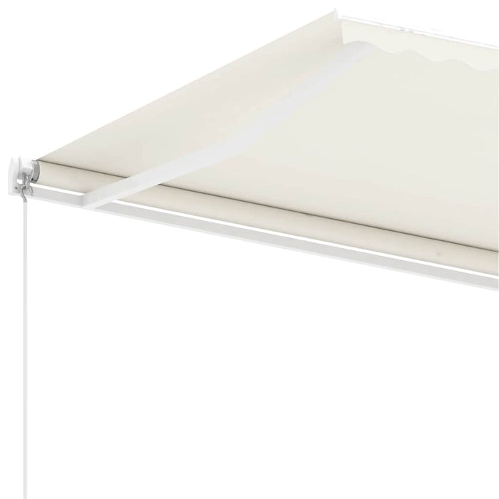 Freestanding Manual Retractable Awning 600x300 cm Cream