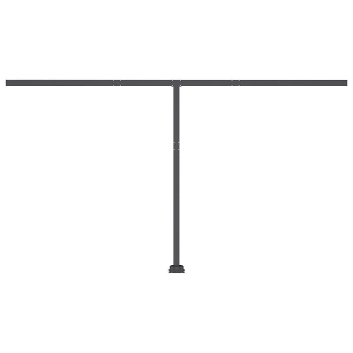 Freestanding Manual Retractable Awning 400x300 cm Anthracite