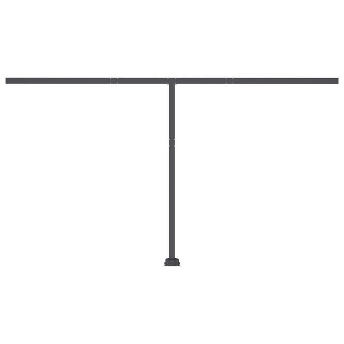 Freestanding Manual Retractable Awning 400x350 cm Anthracite