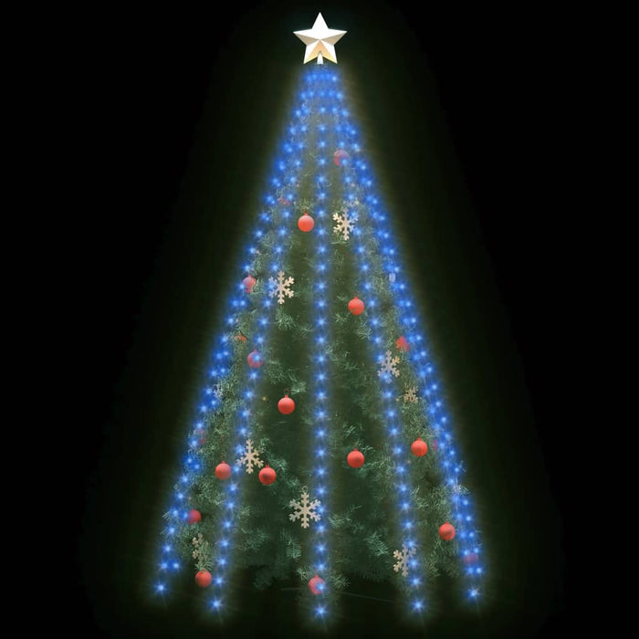 Christmas Tree Net Lights with 250 LEDs Blue 250 cm