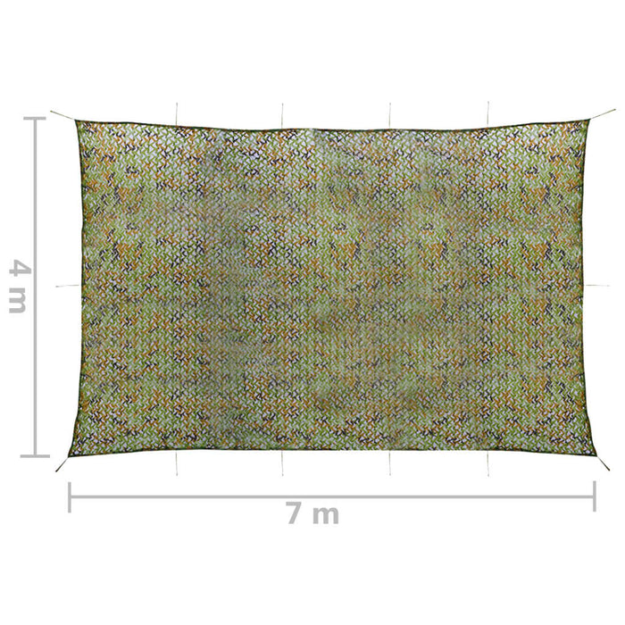 Camouflage Net with Storage Bag 4x7 m Green