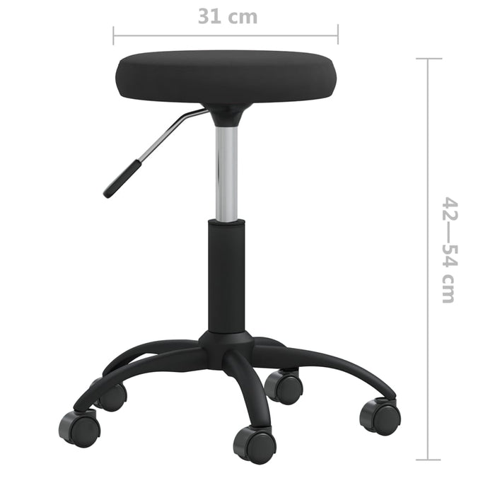 Office Swivel Chair Black Velvet