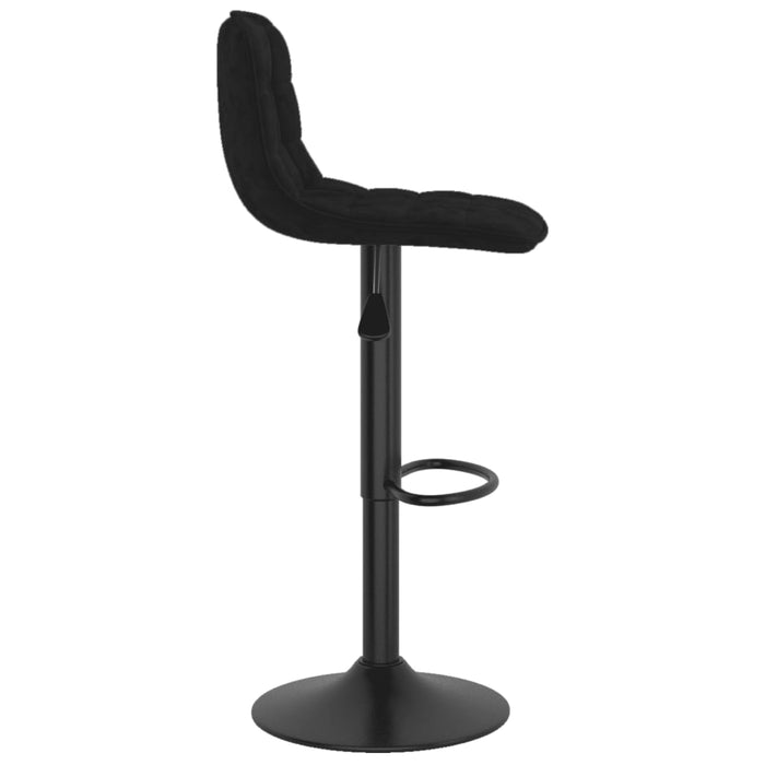 Bar Stools 2 pcs Black Velvet