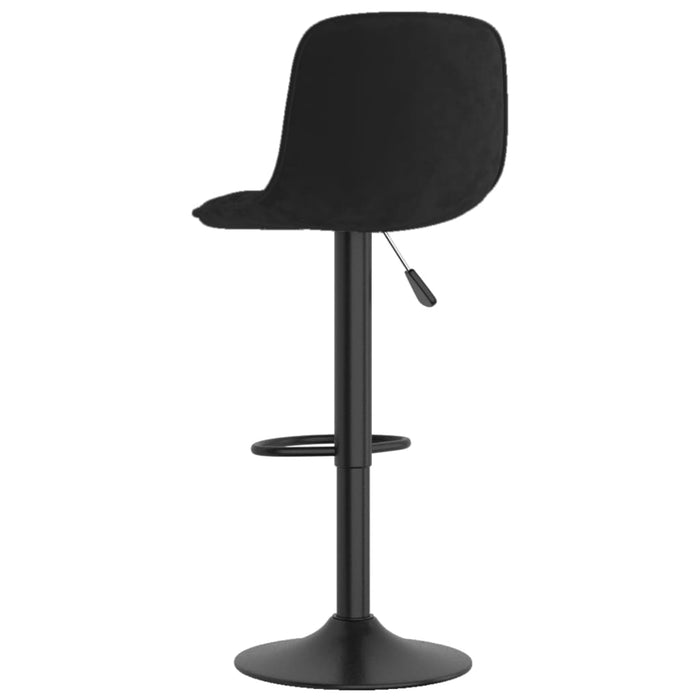 Bar Stools 2 pcs Black Velvet