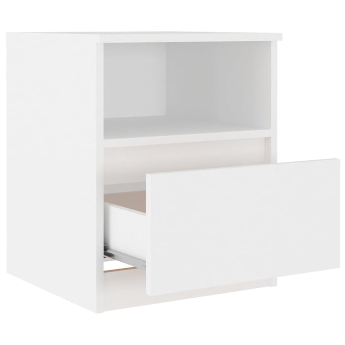 Bed Cabinet White 40x40x50 cm Engineered Wood