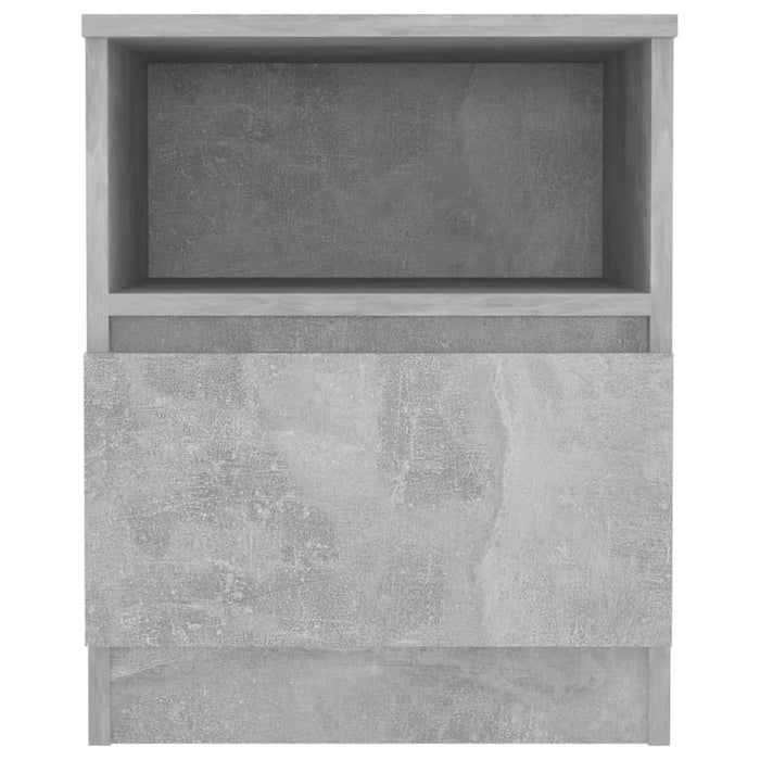 Bed Cabinets 2 pcs Concrete Grey 40x40x50 cm Engineered Wood