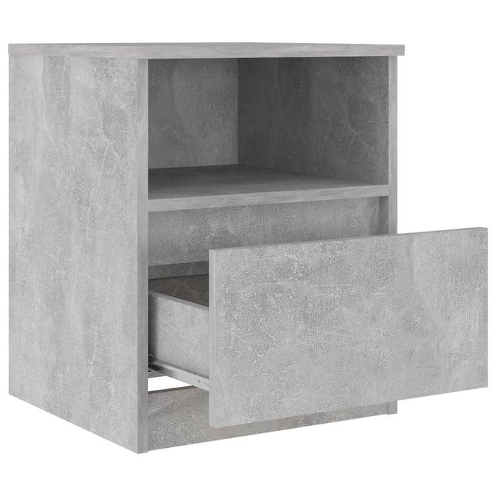 Bed Cabinets 2 pcs Concrete Grey 40x40x50 cm Engineered Wood