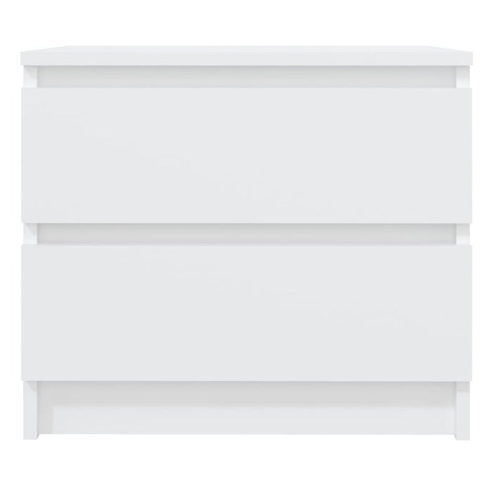 Bed Cabinets 2 pcs White 50x39x43.5 cm Engineered Wood