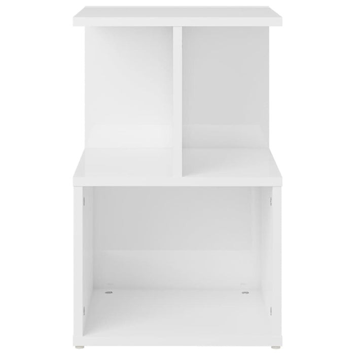 Bedside Cabinets 2 pcs High Gloss White 35x35x55 cm Engineered Wood