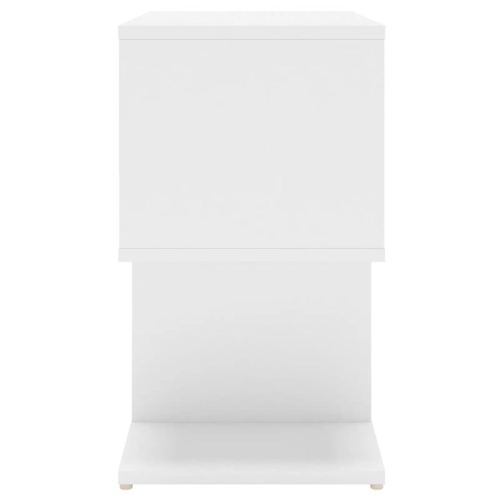 Bedside Cabinet White 50x30x51.5 cm Engineered Wood