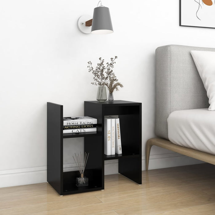 Bedside Cabinets 2 pcs Black 50x30x51.5 cm Engineered Wood