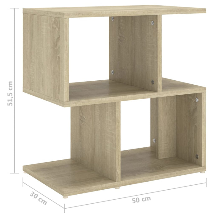 Нощни шкафчета 2 бр дъб сонома 50x30x51,5 см инженерно дърво