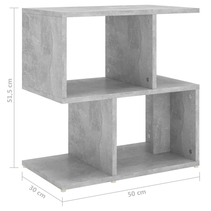 Нощни шкафчета 2 бр. Бетонно сиво 50x30x51,5 см Инженерно дърво