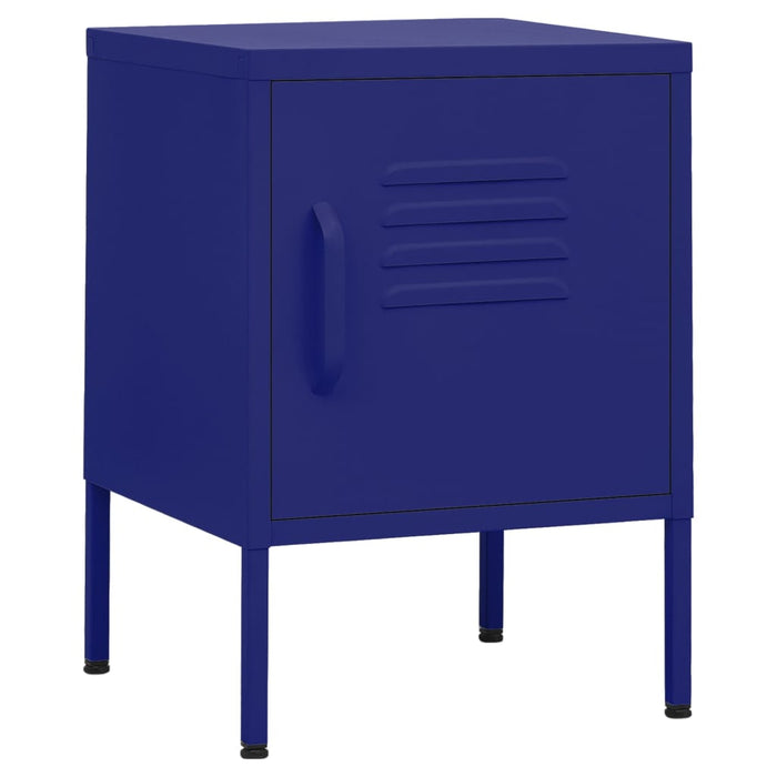 Nightstand Navy Blue 35x35x51 cm Steel